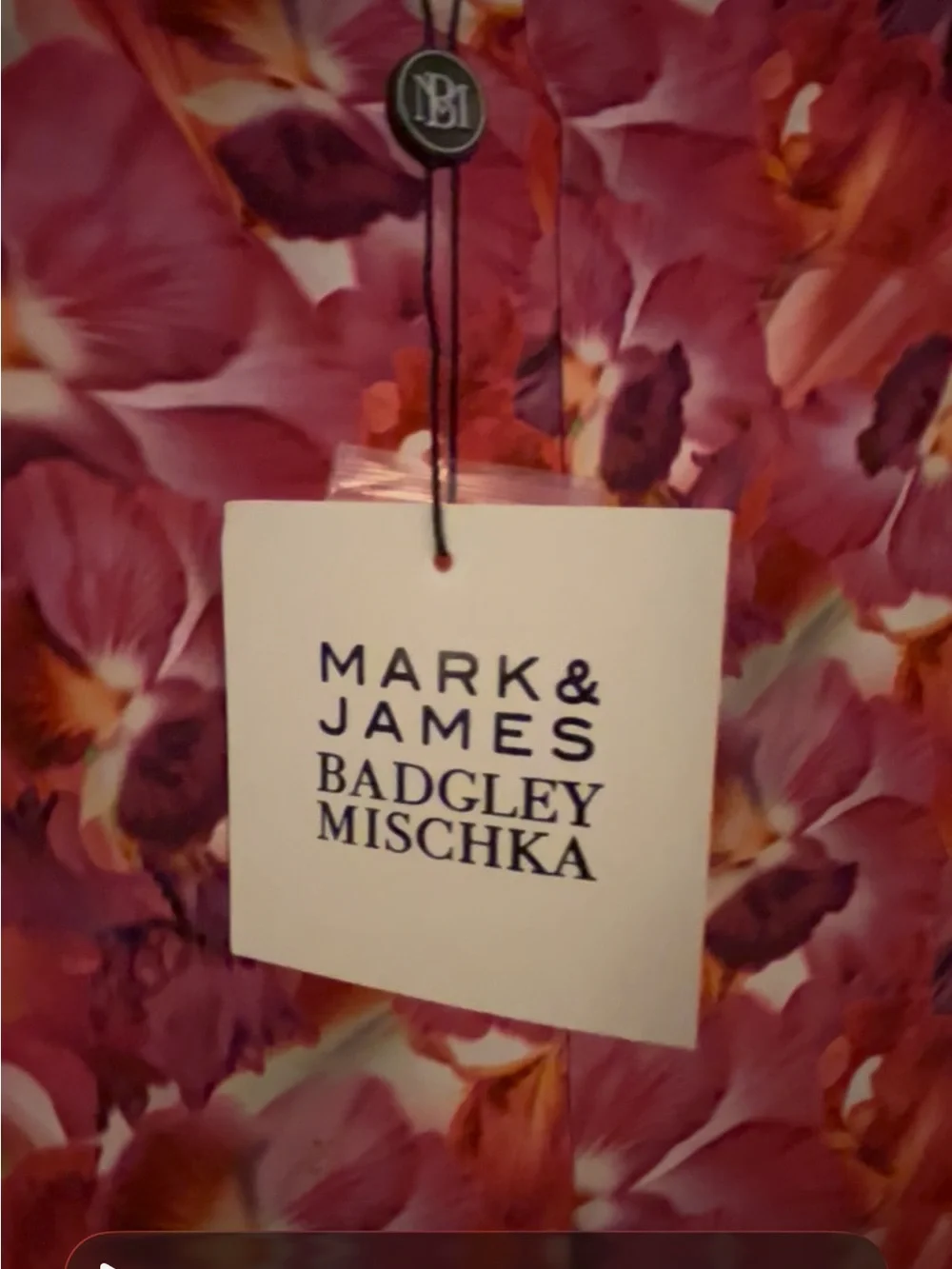 Badgley Mischka Floral pants and top  set L